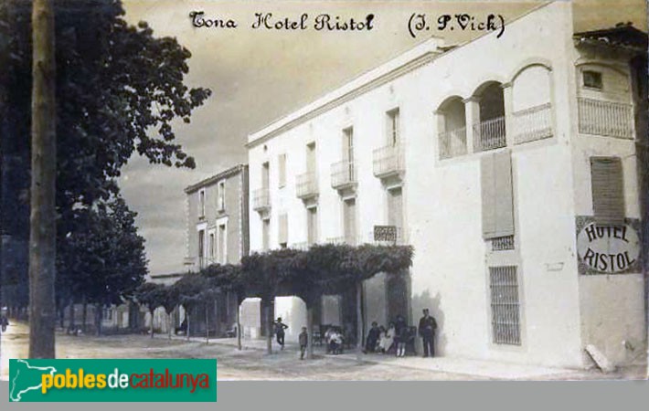 Tona - Hotel Ristol. Postal antiga Tona - Hotel Ristol. Postal antiga