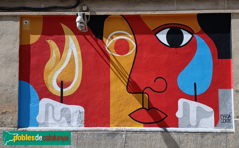 Barcelona - Mural <i>Salvador Puig Antich</i>