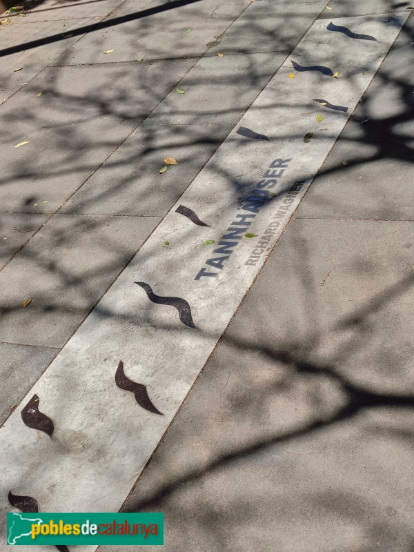 Barcelona - Homenatge als músics Richard Wagner i Joan Llongueres (Foto: Anna Corcoll, 2022) Barcelona - Homenatge als músics Richard Wagner i Joan Llongueres