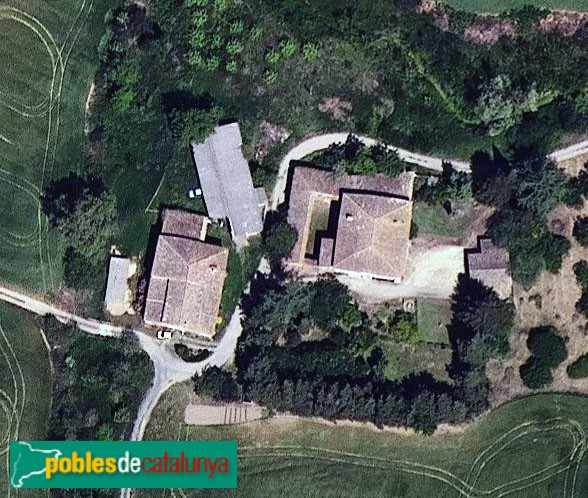 Aiguaviva - Mas Renart i Can Corretger (Foto: <i>Institut Cartogràfic i Geològic de Catalunya</i>, 2023) Aiguaviva - Mas Renart i Can Corretger