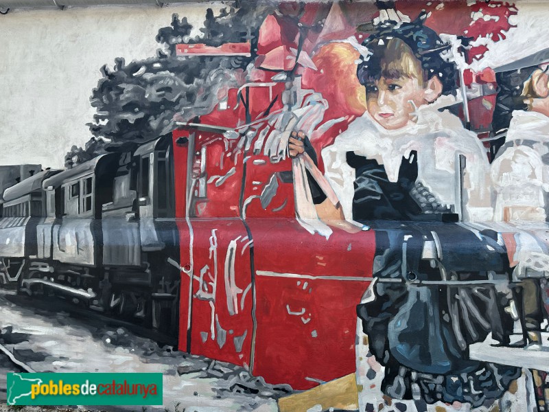 Cambrils - Mural de les Festes de l'Eixample (Foto: Albert Esteves, 2024) Cambrils - Mural de les Festes de l'Eixample