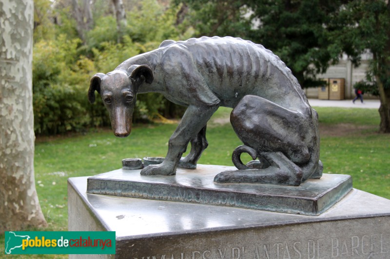 Barcelona - Parc de la Ciutadella. Gos abandonat (Foto: Albert Esteves, 2018) Barcelona - Parc de la Ciutadella. Gos abandonat