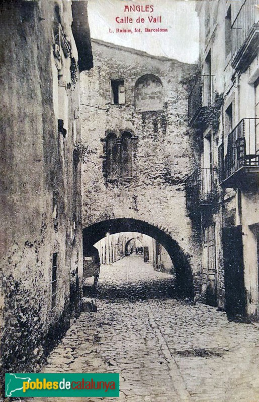 Anglès - Arcada de Can Verdaguer. Postal antiga Anglès - Arcada de Can Verdaguer. Postal antiga