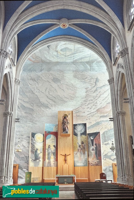 Reus - Església de Sant Joan Baptista (Foto: cartell in situ) Reus - Església de Sant Joan Baptista