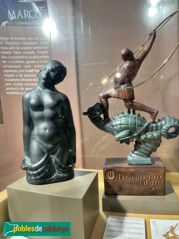 Quart - Museu de la Terrissa. Escultures de Fidel Aguilar (Foto: Albert Esteves, 2024) Quart - Museu de la Terrissa. Escultures de Fidel Aguilar