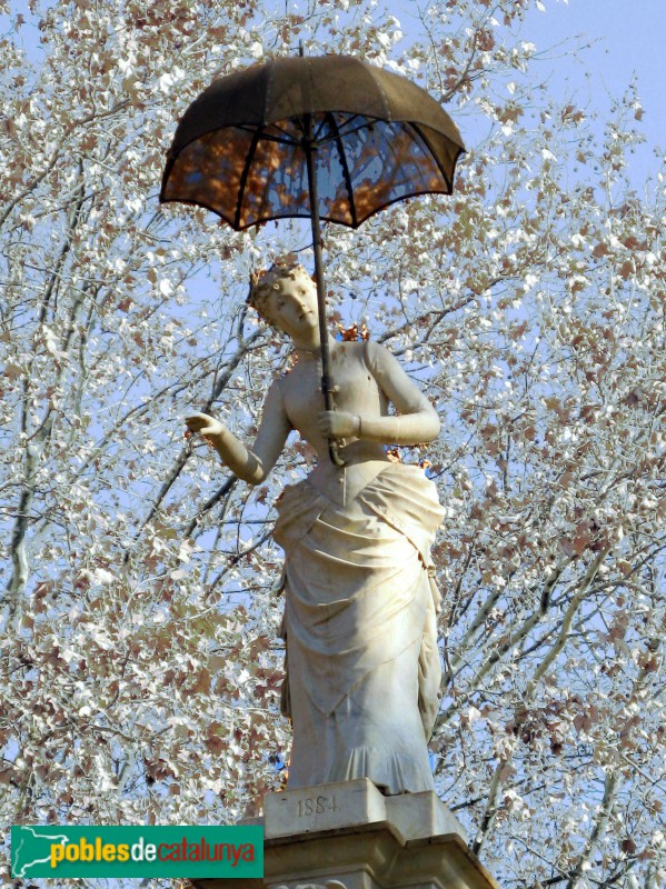 Barcelona - La Dama del Paraigua (Foto: Albert Esteves, 2007) Barcelona - La Dama del Paraigua