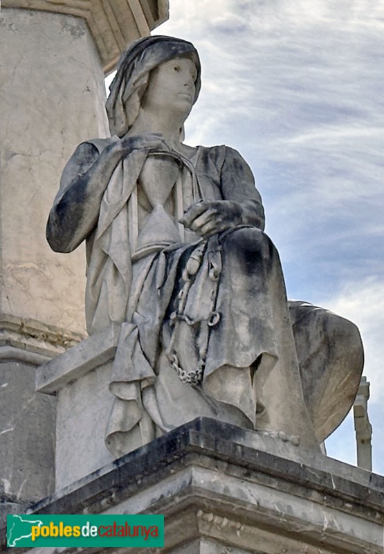 Reus - Cementiri. Panteó Òdena-Yglesias. La Temprança (Venanci Vallmitjana) (Foto: Albert Esteves, 2024) Reus - Cementiri. Panteó Òdena-Yglesias. La Temprança (Venanci Vallmitjana)