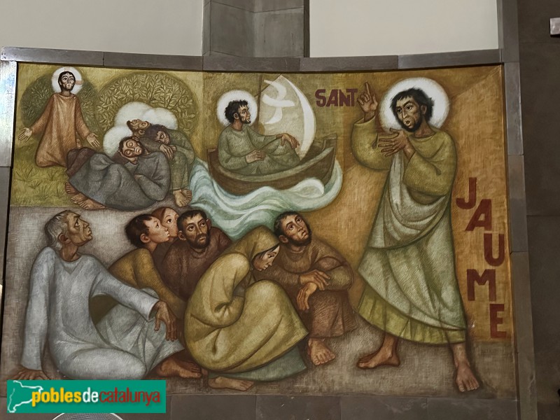 Riudoms - Església de Sant Jaume. Pintura de Llucià Navarro (Foto: Albert Esteves, 2024) Riudoms - Església de Sant Jaume. Pintura de Llucià Navarro