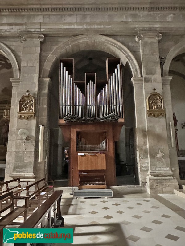 Riudoms - Església de Sant Jaume. Orgue (Foto: Albert Esteves, 2024) Riudoms - Església de Sant Jaume. Orgue