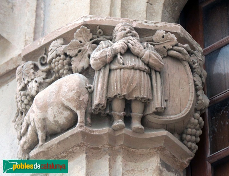 Sitges - Palau Maricel de Terra. Capitell de Pere Jou