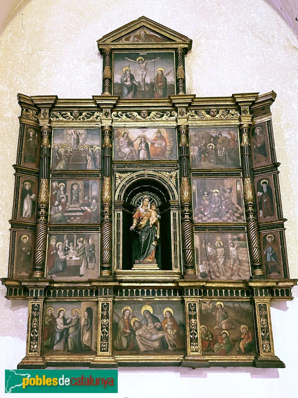 Vinyols i els Arcs - Retaule del Roser (Foto: Albert Esteves, 2024) Vinyols i els Arcs - Retaule del Roser