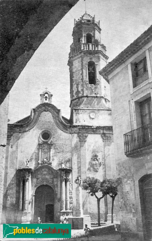 Vinyols i els Arcs - Església de Santa Caterina. Postal antiga Vinyols i els Arcs - Església de Santa Caterina. Postal antiga