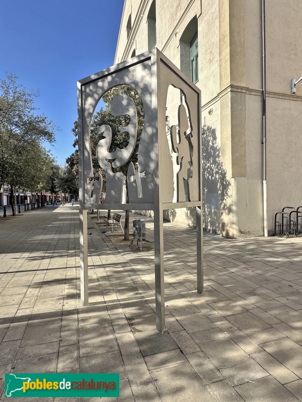 Salt - Escultura Humanitats (Foto: Albert Esteves, 2024) Salt - Escultura Humanitats