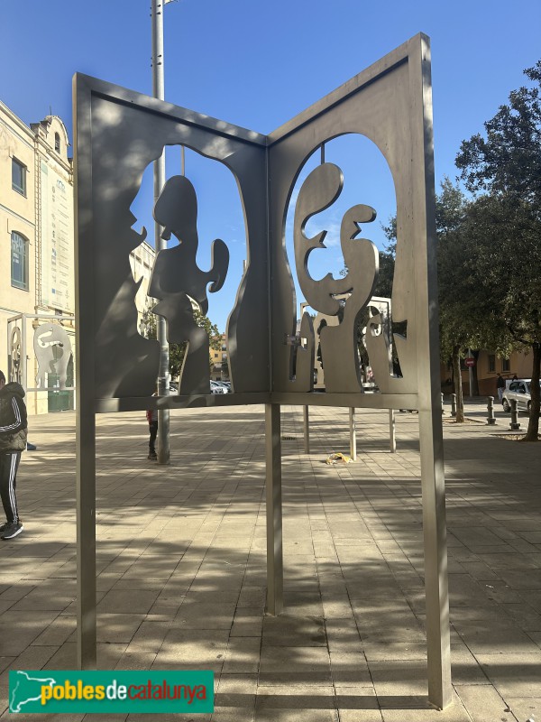 Salt - Escultura Humanitats (Foto: Albert Esteves, 2024) Salt - Escultura Humanitats