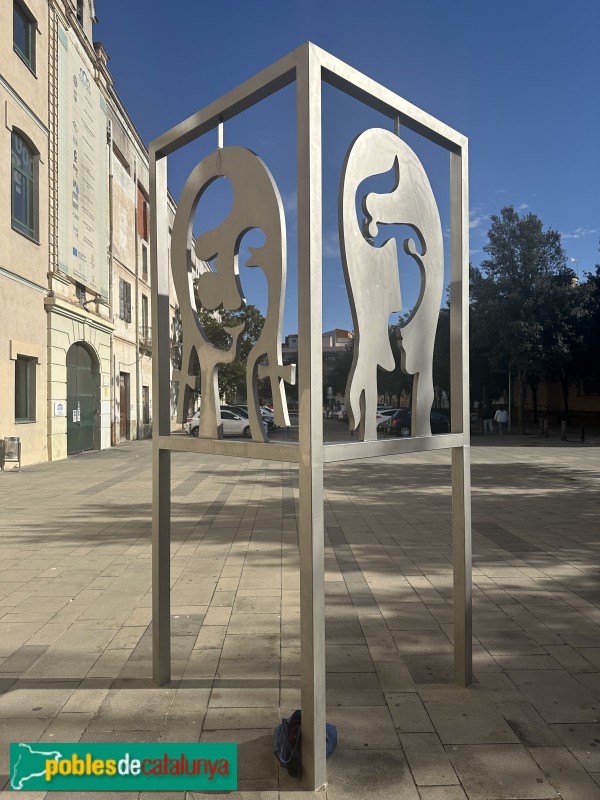 Salt - Escultura Humanitats (Foto: Albert Esteves, 2024) Salt - Escultura Humanitats