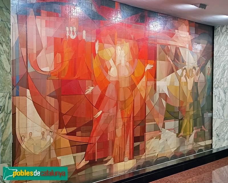 Barcelona - Mural <i>Himne al sol</i> (Foto: Anna Corcoll, 2022) Barcelona - Mural <i>Himne al sol</i>