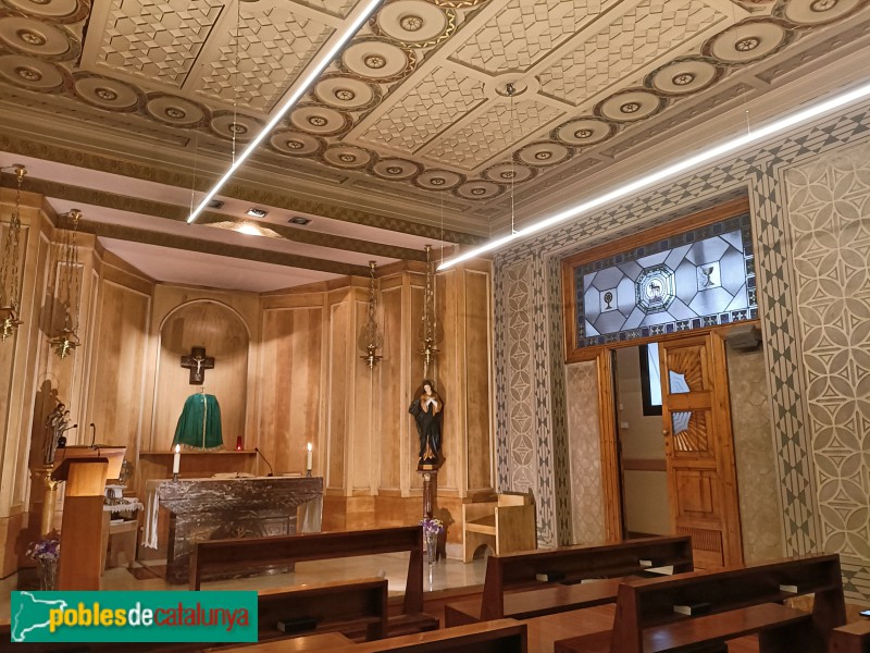 Barcelona - Església de la M.D. dels Àngels. Capella del Santíssim (Foto: Anna Corcoll, 2024) Barcelona - Església de la M.D. dels Àngels. Capella del Santíssim