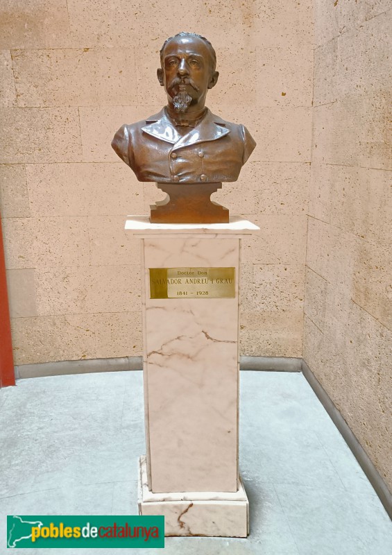 Barcelona - Pau Claris, 94. Bust del Doctor Salvador Andreu (Josep Campeny) (Foto: Anna Corcoll, 2024) Barcelona - Pau Claris, 94. Bust del Doctor Salvador Andreu (Josep Campeny)
