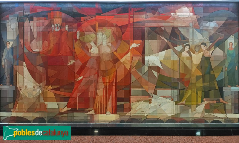 Barcelona - Mural <i>Himne al sol</i> (Foto: Anna Corcoll, 2024) Barcelona - Mural <i>Himne al sol</i>