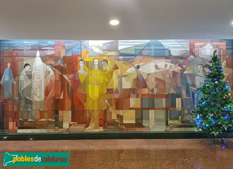 Barcelona - Mural Pau Claris, 162-164 (Foto: Anna Corcoll, 2024) Barcelona - Mural Pau Claris, 162-164