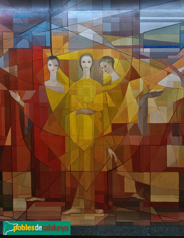 Barcelona - Mural Pau Claris, 162-164 (Foto: Anna Corcoll, 2024) Barcelona - Mural Pau Claris, 162-164