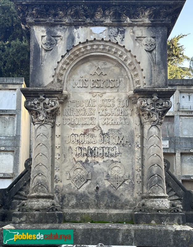 Girona - Cementiri. Panteó Dolors de Foxà