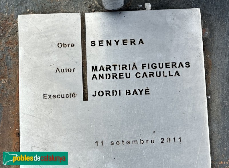 Llagostera - Escultura <i>Senyera</i> (Foto: Albert Esteves, 2025) Llagostera - Escultura <i>Senyera</i>