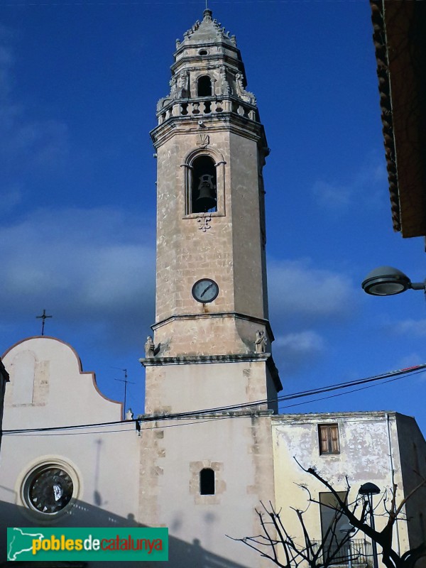 La Pobla de Montornès - Campanar de l'església de Santa Maria (Foto: <i>Jordi Caminals</i>, 2021) La Pobla de Montornès - Campanar de l'església de Santa Maria