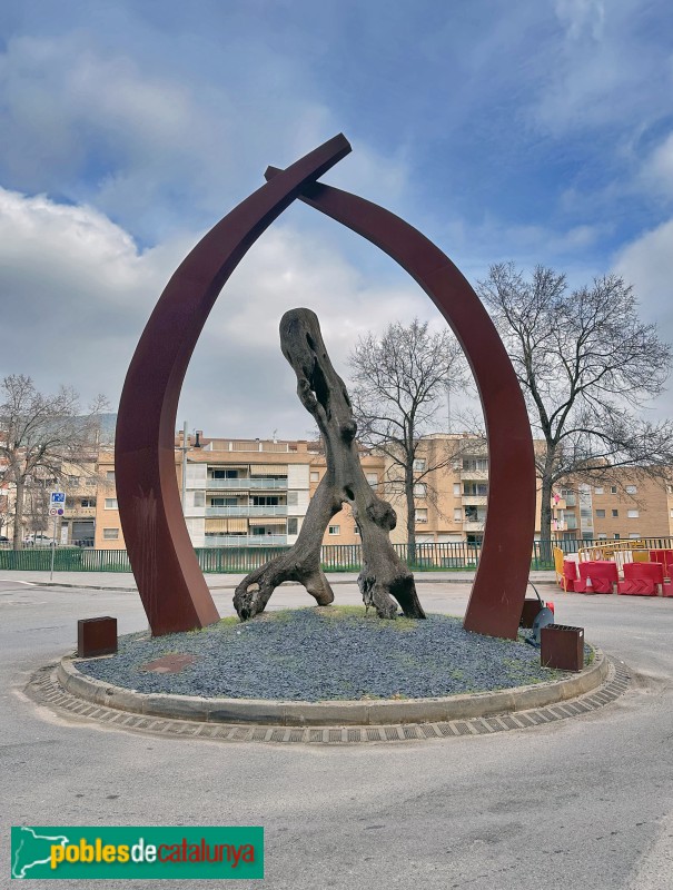 Vallirana - Monument de la rotonda de la Barquera