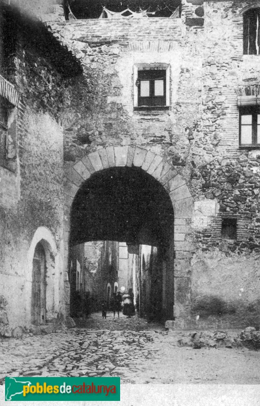 Alforja - Portal de l'Hospital. Postal antiga