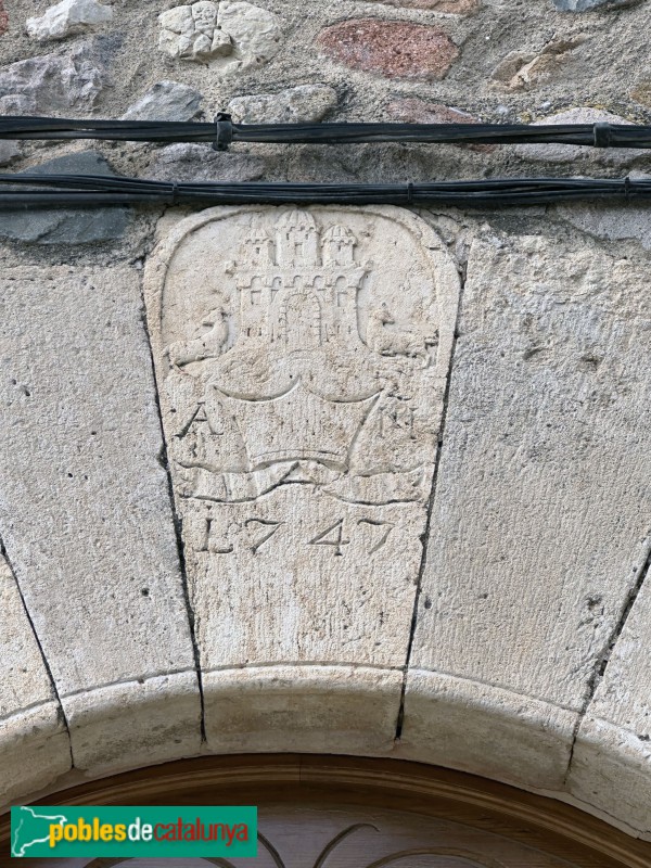 Alforja - Portal 1747. Detall