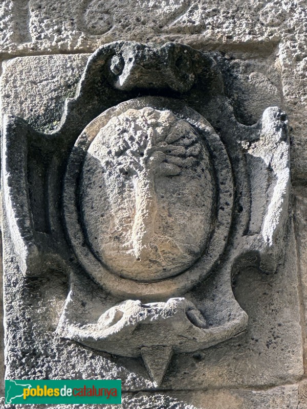 Alforja - Portal 1628. Detall