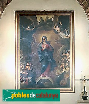 Riudecols - Les Voltes. Església de la Concepció de la Mare de Déu. Quadre de la Puríssima