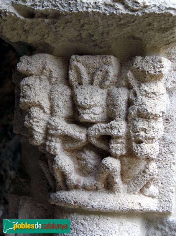 Avinyonet del Penedès - Sant Sebastià dels Gorgs. Capitell (Foto: Albert Esteves, 2012) Avinyonet del Penedès - Sant Sebastià dels Gorgs. Capitell