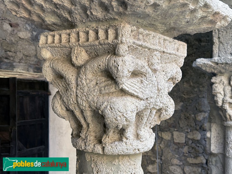 Avinyonet del Penedès - Sant Sebastià dels Gorgs. Capitell (Foto: Albert Esteves, 2025) Avinyonet del Penedès - Sant Sebastià dels Gorgs. Capitell