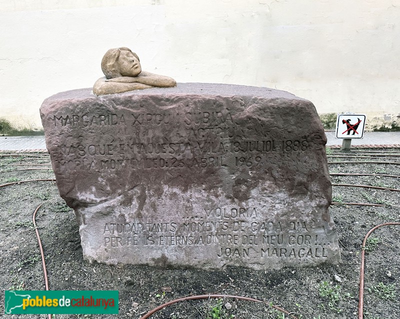 Molins de Rei - Escultura d'homenatge a Margarida Xirgu