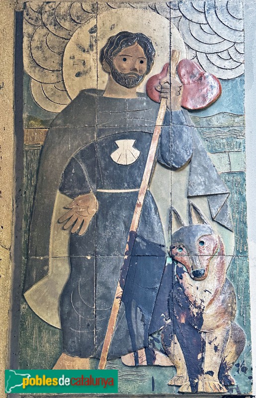 Barcelona - Carrer Petritxol. Mosaic de Sant Jaume (Foto: Albert Esteves, 2024) Barcelona - Carrer Petritxol. Mosaic de Sant Jaume