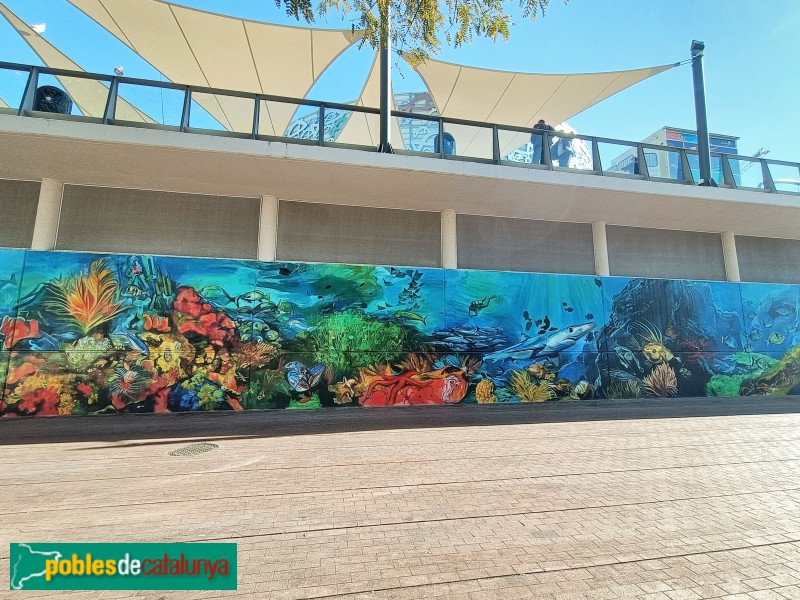 Barcelona - Mural de l'Aquarium