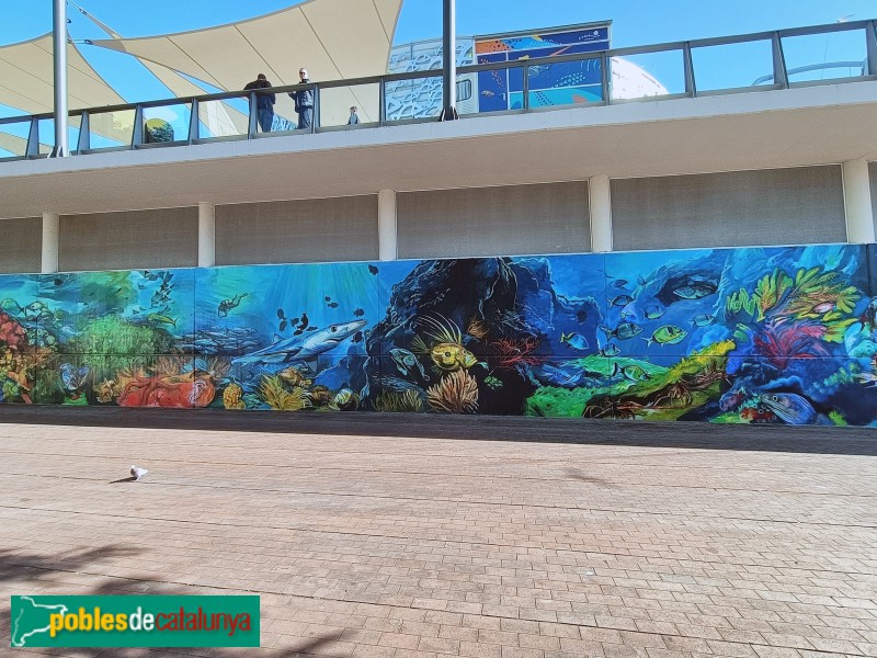 Barcelona - Mural de l'Aquarium
