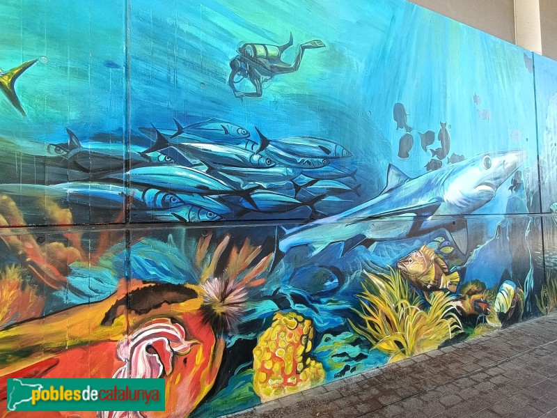 Barcelona - Mural de l'Aquarium
