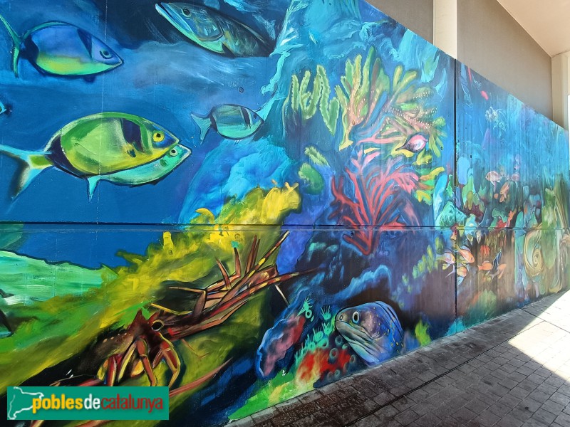 Barcelona - Mural de l'Aquarium