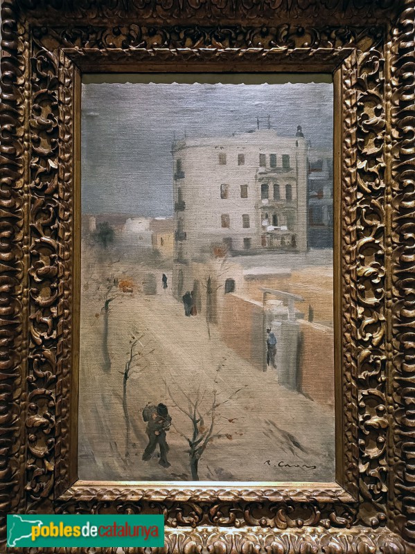 Barcelona - Hotel Majestic. Pintura de Ramon Casas