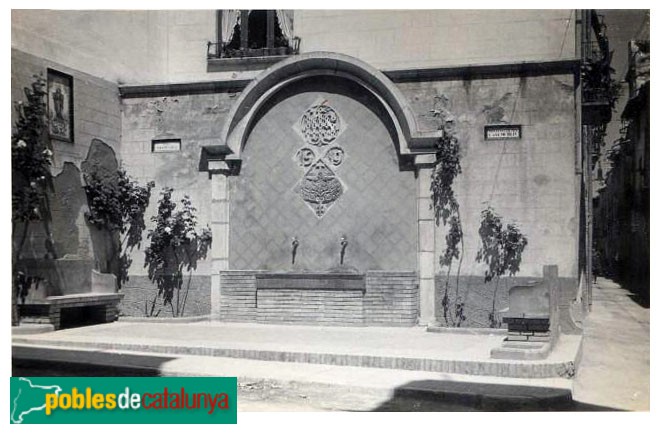 La Selva del Camp - Font de Mitja Vila. Postal antiga