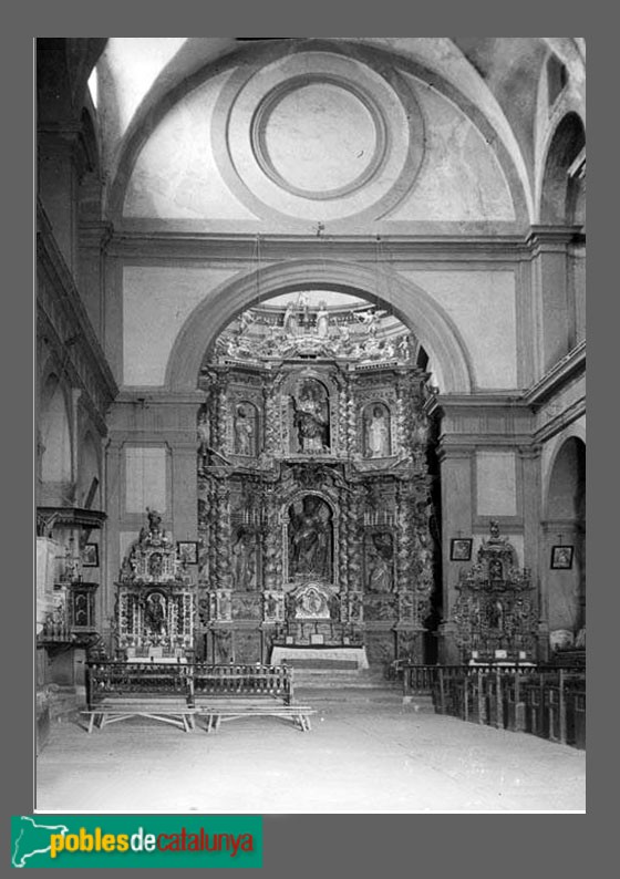 La Selva del Camp - Església de Sant Andreu. Retaule major (destruït)