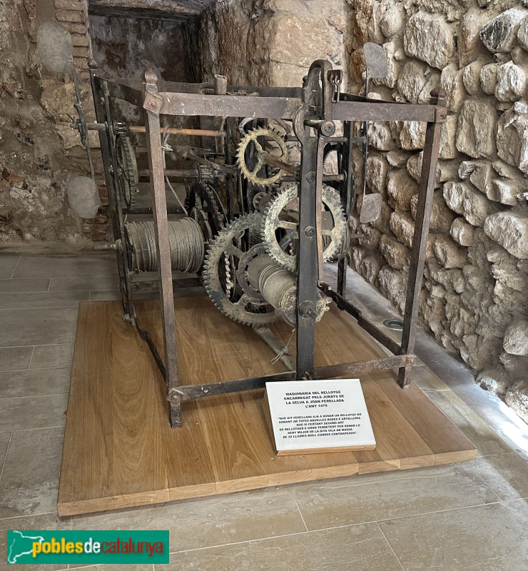 La Selva del Camp - Castell. Maquinària del rellotge (1479) (Foto: Albert Esteves, 2025) La Selva del Camp - Castell. Maquinària del rellotge (1479)
