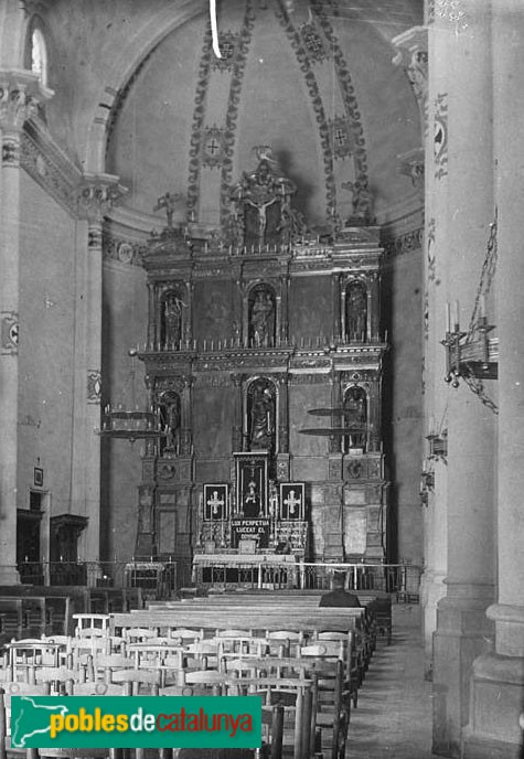 Sant Andreu de Llavaneres - Església de Sant Andreu. Retaule major
