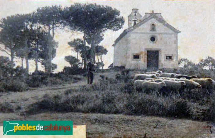 Sant Andreu de Llavaneres - Ermita de Sant Sebastià. Postal antiga