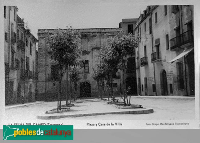 La Selva del Camp - Casa dels Montserrat (Casa de la Vila). Postal antiga