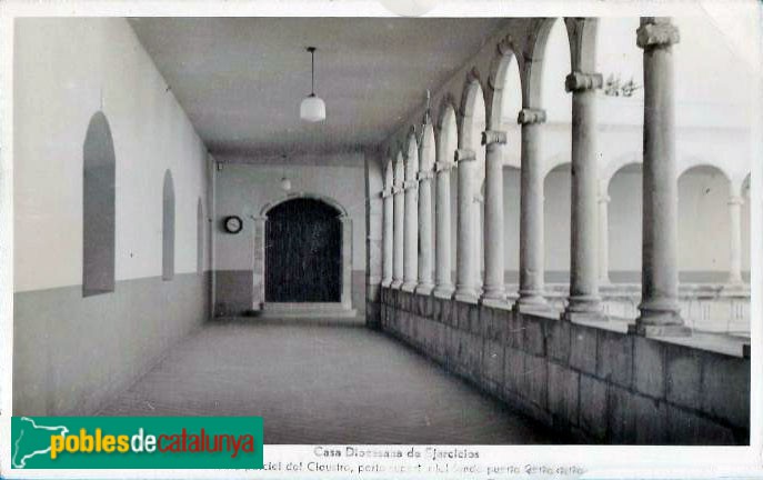 La Selva del Camp - Convent de Sant Agustí. Claustre. Postal antiga