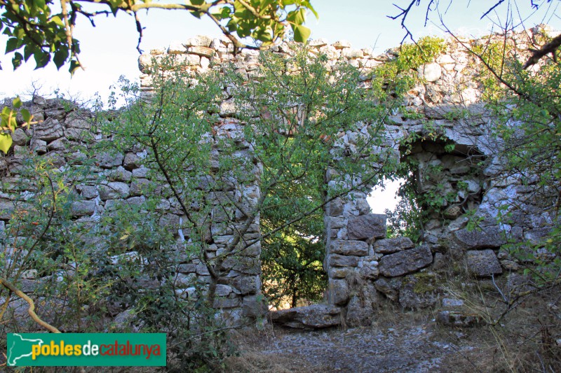 Vilaplana - La Mussara. Ruïnes del poble (Foto: Albert Esteves, 2017) Vilaplana - La Mussara. Ruïnes del poble